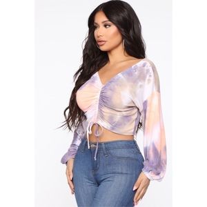 NEW FashionNova Tie-Dye Top